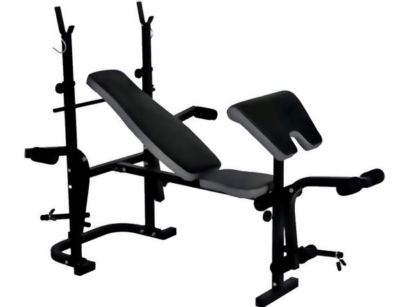 Home Gym Workout Bench with Weight Stands 